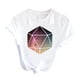 thumbnail image 4 of Puntoco Mujer Casual Sexy Moda Verano Cuello Redondo Camiseta Impreso Manga Corta Tops Blusa Puntoco Puntoco-8494, 4 of 6
