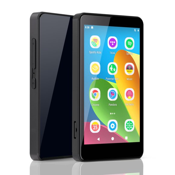 Lecteur MP3 pour Enfants avec Spotify, Contrôles Parentaux, Spotify Kids, Audible, Amazon Music, Libby, Lecteur de Musique MP4 pour Enfants IPS 4,0 Pouces jusqu'à 512 Go (Noir)