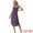 Purple, variant on Unique Bargains Women's Pajama V Neck Soft Sexy Nightdress Stretchy Lounge Cami Dress