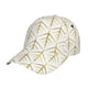 thumbnail image 1 of Fotbe White And Gold Geometry Gorro Clásico de Béisbol, Gorra Ajustable con Broche Snapback, Gorro de Exterior de Algodón Suave, 1 of 6