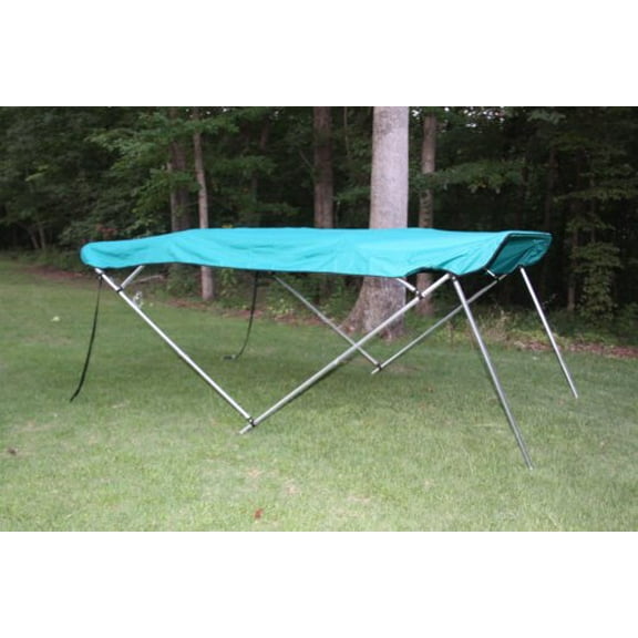 New TEAL Pontoon / Deck Boat Vortex 4 Bow Bimini Top 8' Long, 91-96" Wide, 54" High, Complete Kit, Frame, Canopy, and Hardware (FAST SHIPPING - 1 TO 4 BUSINESS DAY DELIVERY)