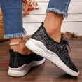 thumbnail image 6 of Domzle Women's Running Shoes Lightweight Breathable Mesh Upper Casual Jogging Tennis Shoes Workout Footwear Gym Sneakers Black US-7.5, 6 of 6