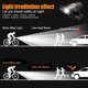thumbnail image 3 of Luces de bicicleta, luz delantera de bicicleta súper brillante, linterna de bicicleta impermeable con luz trasera recargable por USB (cable USB incluido), 3 of 5