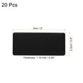thumbnail image 2 of Unique Bargains 2'x1' Metal Name Plate Anodized Aluminium Self Adhesive Sign Tag Black 20 Pack, 2 of 6