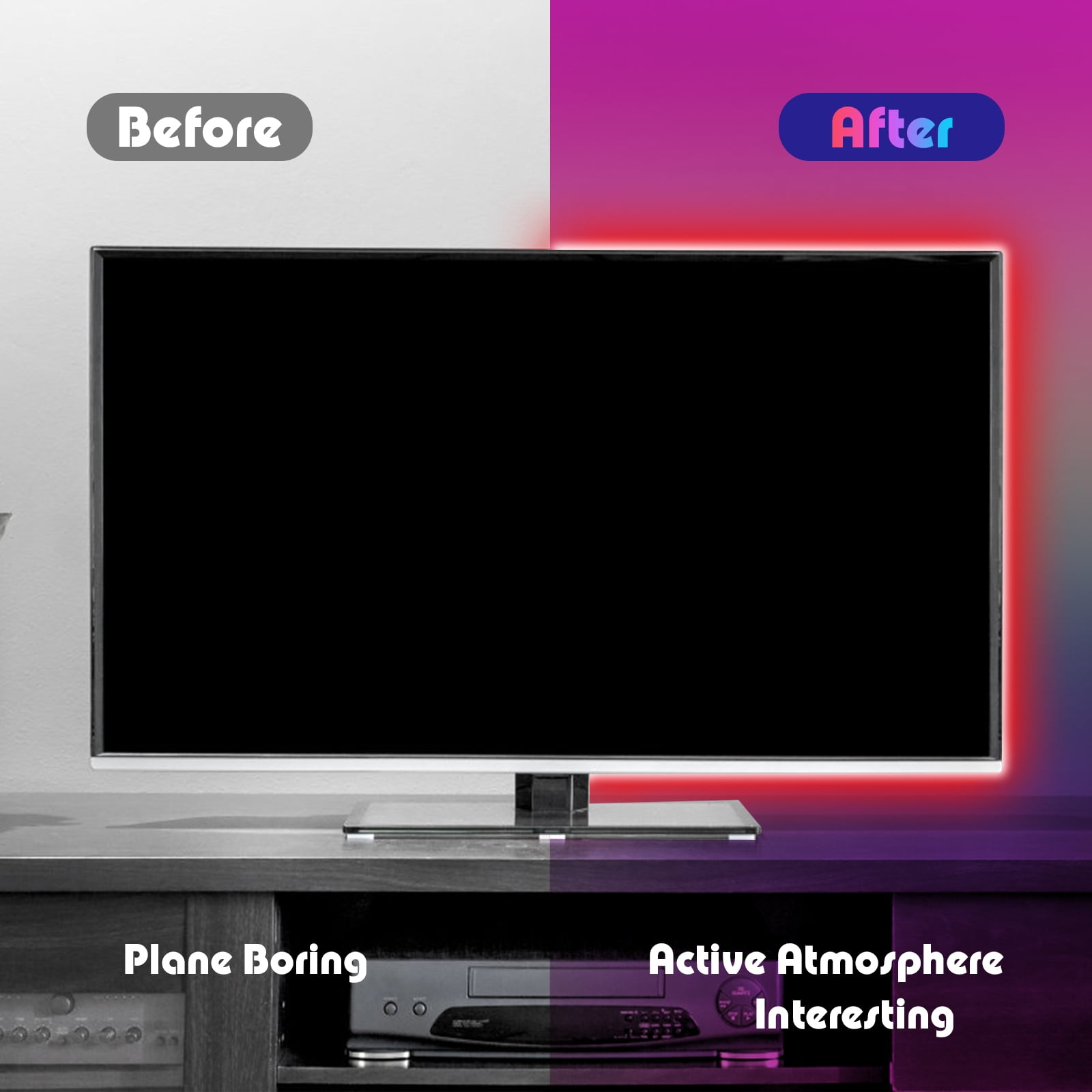Pinegreen Lighting 18' RGB LED Tape Light with Remote Control