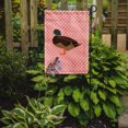 thumbnail image 2 of Caroline's Treasures BB7867GF Silver Bantam Duck Pink Check Flag Garden Size , Small, multicolor, 2 of 3