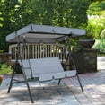 thumbnail image 4 of LKWLPD Swing Canopy Replacement, Outdoor Swing Canopy Replacement, 2-3 Seat Waterproof Porch Swing Canopy Replacement, Garden Furniture Covers(210D: 65 x 45 x 6in), 4 of 6