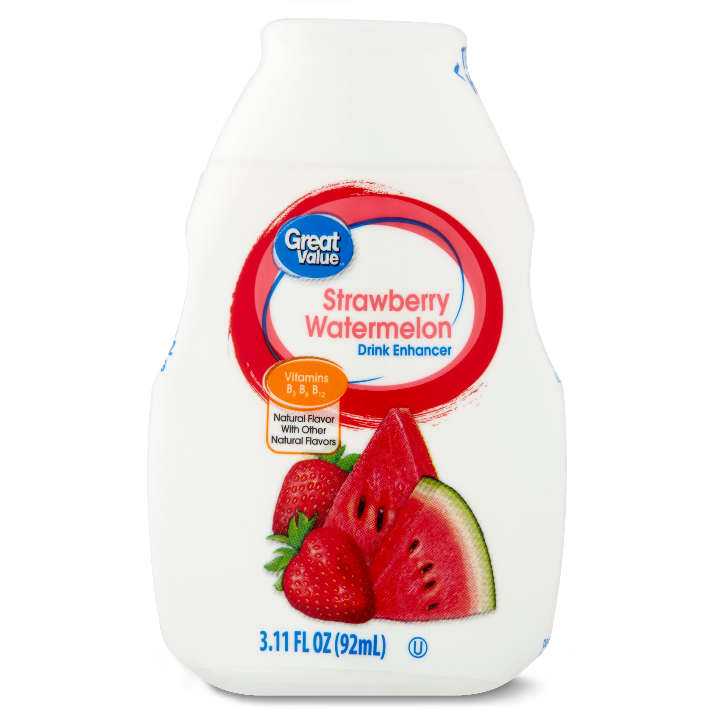 Great Value Strawberry Watermelon Liquid Drink Enhancer, 3.11 fl oz