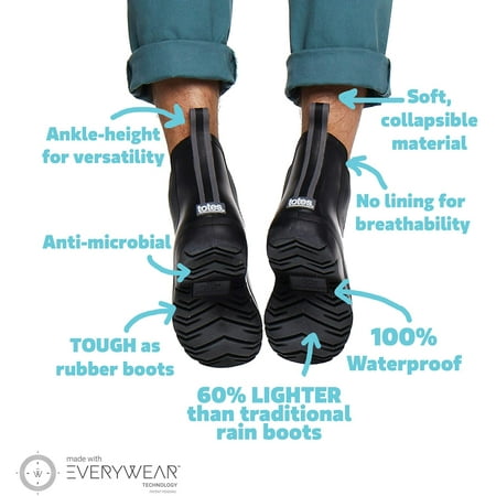 men's totes cirrus ankle rain boot