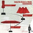 thumbnail image 6 of Costway 97.20" Wine Market Patio Umbrella, Fade-Resistant, 6 of 9