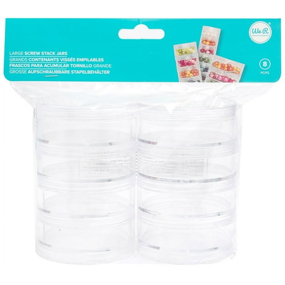 We R Memory Stack Jars Screw Top Large 8pc