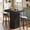 Black, variant on Fnova Square Bar Table for Liquor, Modern Kitchen Dining Table, Counter Height Pub Table for Kitchen, Tavern, Coffee Corner, White
