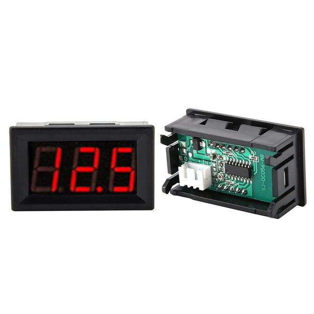 Ymiko LED Voltmeter, Digital Voltmeter, Digital For Monitor The Household Voltmeter Voltmeter Measuring Industry Widely Use