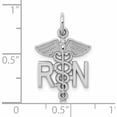 thumbnail image 3 of 10K White Gold Registered Nurse Charm (25 X 12) Made In United States -Jewelry By Sweet Pea, 3 of 6