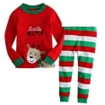 thumbnail image 1 of SAILEROAD-Conjunto de Pijama con gorro para niños, ropa de dormir de algodón de manga larga, de Navidad y nieve, 1 of 4
