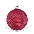thumbnail image 2 of Vickerman N188721D Boule de Paillettes Durian Rouge Baie 6 Po. avec Perçage 4 par Sac, 2 of 3