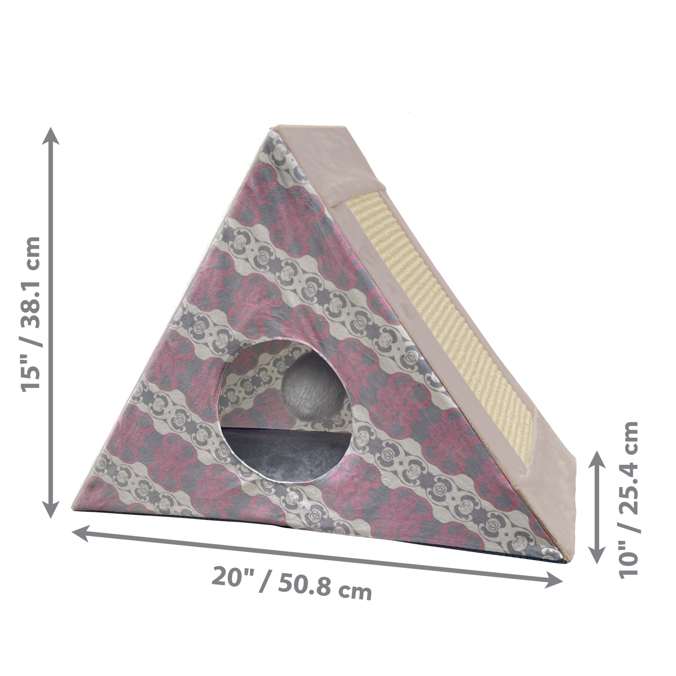 KONG® Play Spaces Zen Den, Multi-Sensory Foldable Cat Toy, for Scratching Batting and Hiding
