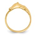 thumbnail image 2 of 14k Or Jaune Cheval Tête Anneau Animal, 2 of 9