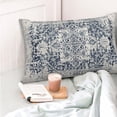 thumbnail image 2 of Boho Pillow Covers 12x20, Blue and White Ethnic Design Outdoor Decorative Throw Pillows for Couch, Carpet Pattern Decor Cushion Cover 2 Pcs Farmhouse Linen Pillowcase for Bed Car Safa, 2 of 6