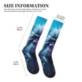 thumbnail image 2 of Lsque Hip-Hop Glasses Gorilla Pattern Sport Compression Socks for Men & Women 15-20 mmHg Knee High Nurse Pregnant Running Medical and Travel Athletic, 2 of 6