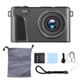 thumbnail image 2 of Cámara Digital De 8k, Cámara UHD De 88MP Con Control WiFi, Cámara De Zoom De 18x Para Vlogging Con Pantalla De Flip De 3 Pulgadas De 180, Enfoque Automático Para Video De, 2 of 7