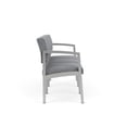 thumbnail image 4 of Lenox Steel Réception Salle d'Attente Soins de Santé Canapé 3 Places / Argent Steel / Gris, 4 of 5