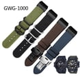 thumbnail image 2 of Correa de reloj de nailon modificada para C-asio Big Mud King GWG-1000 GWG-1000GB, correa de reloj deportiva de cuero y lona negra y dorada para hombre, 2 of 5