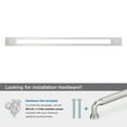 thumbnail image 4 of Amerock Medora 18 inch (457mm) Center-to-Center Rectangle Polished Chrome Appliance Pull Backplate, 4 of 6