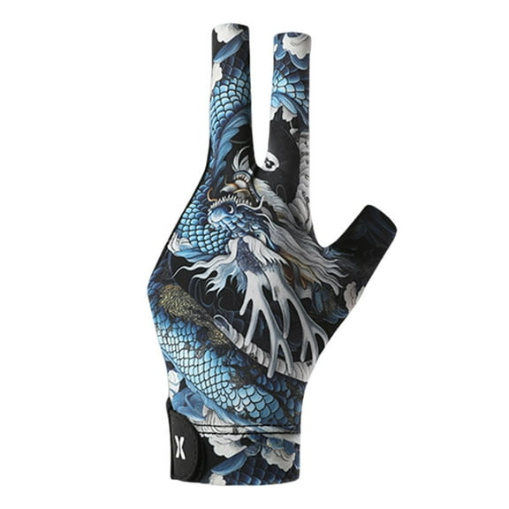 BLEEUS Left Hand Billiard Glove 3 Finger Snooker Cue Sport Glove Billiard Pool Glove(a) Sporting Supplies (A)