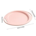 thumbnail image 3 of Oval Steak Plates with Handles | Plastic Heat-Resistant & Drop-Proof Dinner Plates | 13.39x10.63 Inch Large Serving Platters for Family Meals & Outdoor Picnics | 1-Pack, 3 of 6