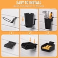 thumbnail image 4 of INCLY 30PCS Slatwall Accessories Set with Slatwall Baskets, Slatwall Hooks, Slatwall Shelves, Slatwall Bins, Slatwall Cups, Heavy Duty Slat Wall Accessory for Garage Roo, 4 of 7