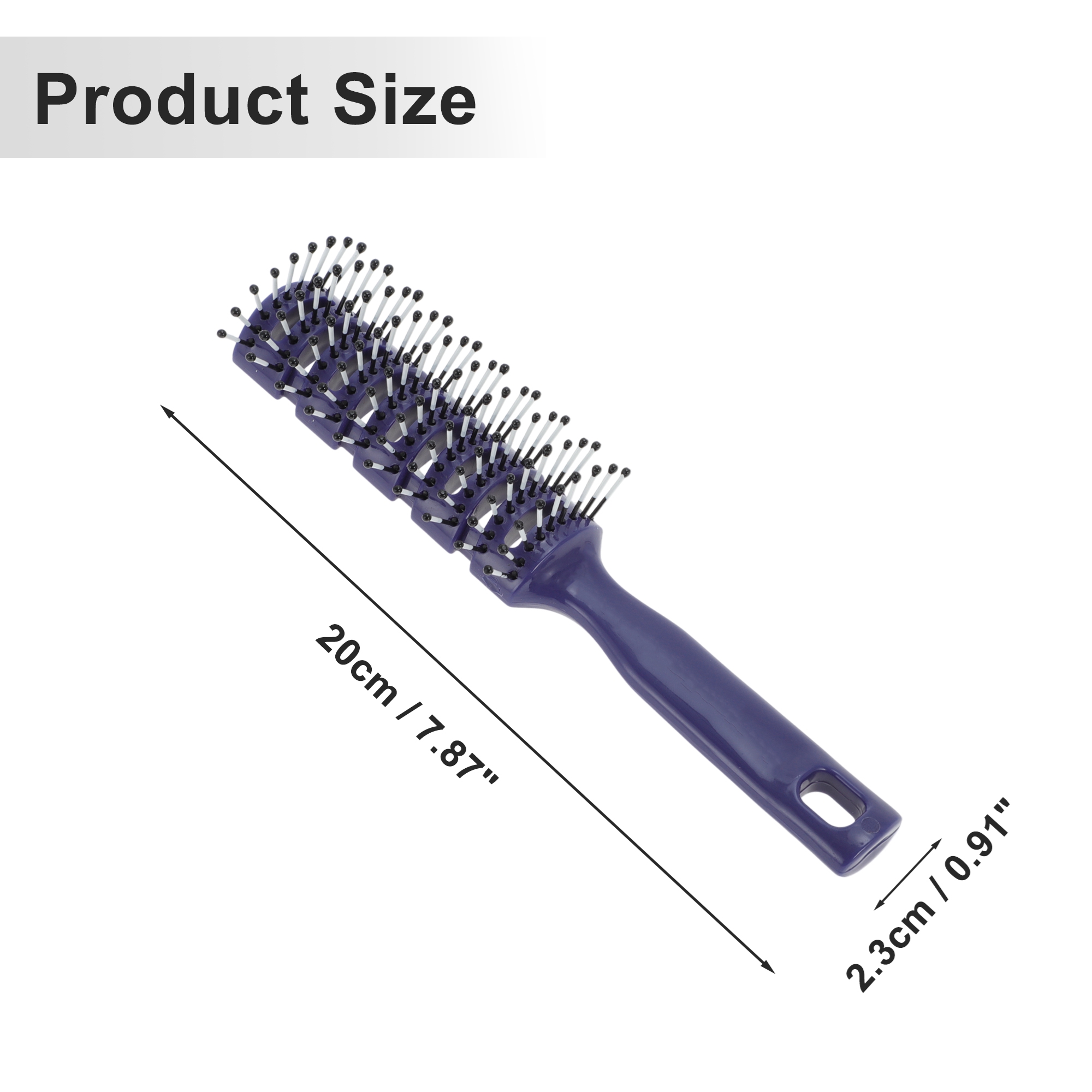 Unique Bargains Vented Hair Brush with Ball-Tipped Bristles for Wet Short Curly Hair