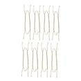 thumbnail image 5 of Uxcell 16" W Type Plate Hanger Stainless Steel Iron Zinc Plated 8 Pack, 5 of 5