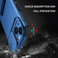 thumbnail image 6 of Jiahe Cover For iPhone 14 6.1 inch Case Hybrid Shockproof Soft TPU Bumper with Slide Camera Lens Protection Kickstand Cover,Blue, 6 of 8
