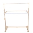 thumbnail image 5 of Wooden Embroidery Stand Needlework Table Floor-Standing Cross Stitch Stand with Adjustable Frame, 5 of 12