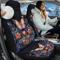 thumbnail image 2 of Uorisanigo Car Seat Covers 2 Pcs - Rose Butterfly High Back Front Seat Covers All Weather Car Seats Cover Comfort & Protection for Truck,SUV,Sedan,Van, Cars Accessories, 2 of 7