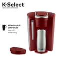 thumbnail image 3 of Keurig K-Select Cafetera de cápsulas K-Cup de una sola porción, rojo vintage, 3 of 5