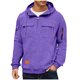 thumbnail image 2 of pstuiky camisas de manga larga para hombre, Sudadera con capucha, cremallera de un cuarto y múltiples bolsillos de manga larga de color liso para hombre Tops casuales para hombres xxxl, 2 of 4