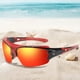 thumbnail image 4 of Gafas de sol antiviento para ciclismo para hombres y mujeres - Gafas deportivas con protección UV y lentes resistentes a arañazos, montura ligera para correr y actividades al aire libre, 4 of 5