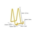 thumbnail image 3 of Verdsylv Minimalist Metal Photo & Plate Stand - Versatile Display Bracket for Pictures, Porcelain & Art - Sleek Modern Holder for Shelves & Tabletops - Durable & Adjustable Home Decor, Gold, 3 of 4