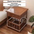 thumbnail image 2 of Modern Simple Bamboo Wood Bedside Table, Display Rack with Drawer, Bedroom Furniture Small Side Table,, 2 of 2