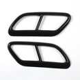 thumbnail image 4 of Black Stainless Steel Pipe Throat Exhaust Outputs Tail Frame Trim Cover for S60 2020 S90 V90 2016-2019 Accessories, 4 of 5
