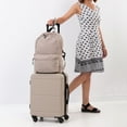 thumbnail image 3 of Jetstream® 2-Piece Carry-On Luggage Set – 20" Hardside Spinner Carry On Suitcase and Foldable Travel Backpack, 3 of 10