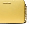 thumbnail image 4 of Michael Kors Women's Jet Set Large Saffiano Leather Top Zip Crossbody Bag (Daisy Yellow), 4 of 4