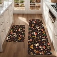 thumbnail image 5 of Country Kitchen Rug: Mushrooms, Flowers, And Butterflies - a Vintage Country Kitchen Rug, Hallway Carpet, Made of Flannel Material, Soft And Comfortable, Easy to Clean, 5 of 15