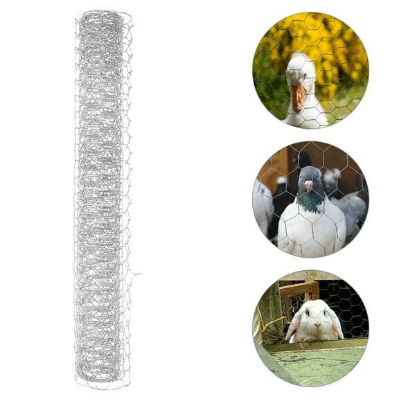 UNOMOR Lightweight Chicken Wire Mesh Galvanized Iron Wire Decorative Hexagonal Home 1 PCS