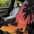 thumbnail image 4 of XYZCANDO Car Seat Towel Cover with Sunset Palm Tree Pattern Print, Car Seat Protector for Post Workout and Beach Trips, 4 of 11