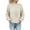 White, variant on TFEOQRY Pullover Sweater for Women Solid Color Loose Knit Wear Long Sleeved Round Neck Sweater Top Gray