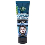 Hollywood Style Diamond Peel-Off Mask 3.2 Ounce Tube (Brighten) (100ml) (2 Pack)