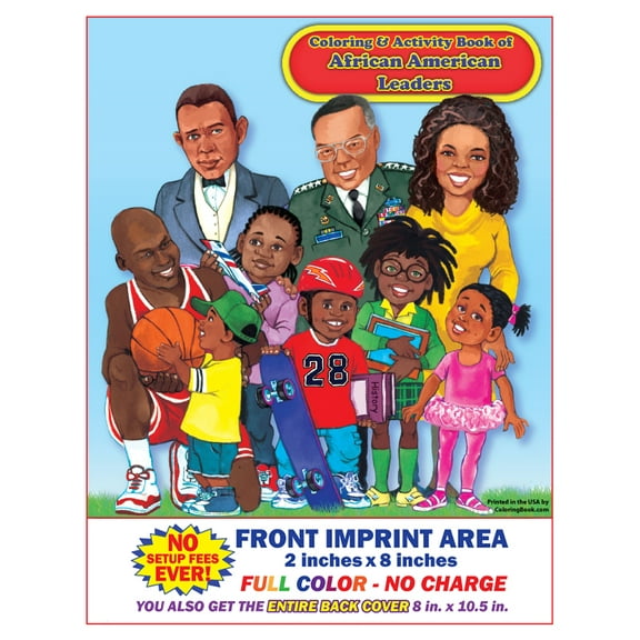 African American Leaders Imprint Coloring Book (25 Copies) (8.5x11)